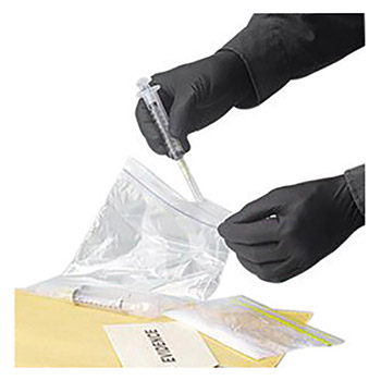 SHOWA Best Glove Large Black 9 1-2" N-DEX NightHawk 4 mil Nitrile Ambidextrous Powder-Free Disposable Gloves With Rough Finish And Rolled Cuff (50 Each Per Box)