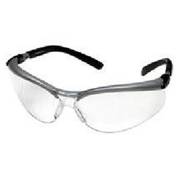 Aearo 3M 11380-00000 BX Safety Glasses With Black And Silver Frame And Clear Polycarbonate Anti-Fog Lens