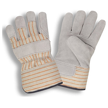 Cordova 7260 Select Shoulder Leather Glove, Foam & Fleece Lining, Striped Canvas Back, Shirred Elastic Back - Dozen