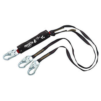 DBI/SALA D621340129 6' Protecta PRO Pack Hot Works Kevlar Web Single-Leg Shock-Absorbing Lanyard With Snap Hooks At Each End