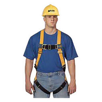 Miller By Honeywell DFPTF4500UAK Universal Titan T-FLEX Full Body Style Harness With Back D-Ring, Mating Shoulder And Chest Strap Buckle, Tongue Leg Strap Buckle, Sub-Pelvic Strap And Pull-Free Lanyard Ring