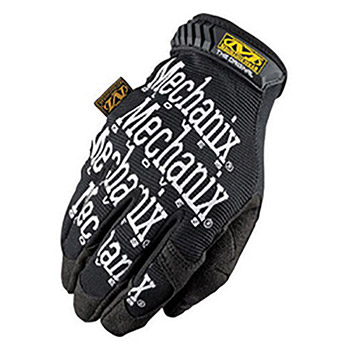 Mechanix Wear 2X-Small Black The Original Full Finger Synthetic Leather Mechanics Gloves With Hook And Loop Cuff, Spandex Back, Synthetic Leather Palm And Fingertips And Reinforced Thumb