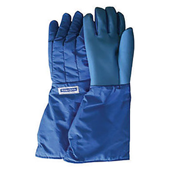 National Safety Apparel SaferGrip Size 10 Olefin And Polyester Lined Nylon Taslan And PTFE Mid-Arm Length Waterproof Cryogen Gloves With Straight Cuff