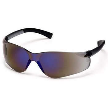 Pyramex S2575S Ztek & Frame, Blue Mirror, Lens, Blue Mirror Safety Glasses - Dozen