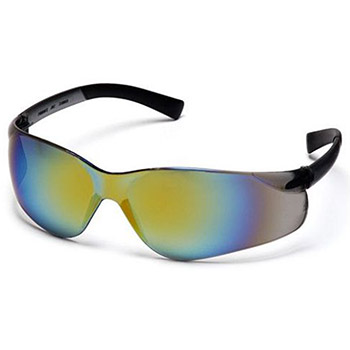 Pyramex S2590S Ztek & Frame, Gold Mirror, Lens, Gold Mirror Safety Glasses - Dozen