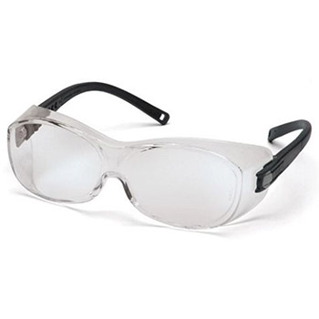 Pyramex S3510SJ OTS & Frame, Black, Lens, Clear Safety Glasses - Dozen