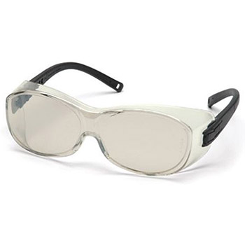 Pyramex S3580SJ OTS & Frame, Black, Lens, Indoor/Outdoor Mirror Safety Glasses - Dozen