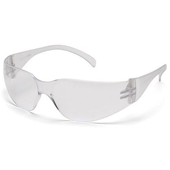 Pyramex S4110S Intruder & Frame, Clear, Lens, Clear-Hardcoated Safety Glasses - Dozen