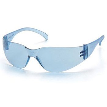 Pyramex S4160S Intruder & Frame, Infinity Blue, Lens, Infinity Blue-Hardcoated Safety Glasses - Dozen