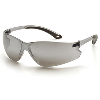 Pyramex S5870S Itek & Frame, Silver Mirror, Lens, Silver Mirror Safety Glasses - Dozen