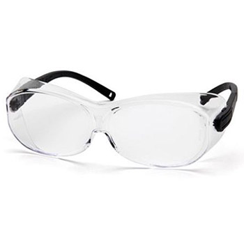 Pyramex S7510SJ OTS XL & Frame, Black, Lens, Clear Safety Glasses - Dozen