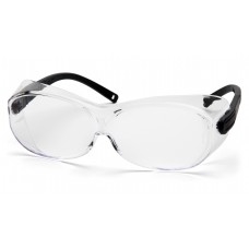 Pyramex S7510STJ OTS XL & Frame, Black, Lens, Clear Anti-Fog Safety Glasses - Dozen