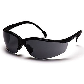 Pyramex SB1820S Venture 2 & Frame, Black, Lens, Gray Safety Glasses - Dozen