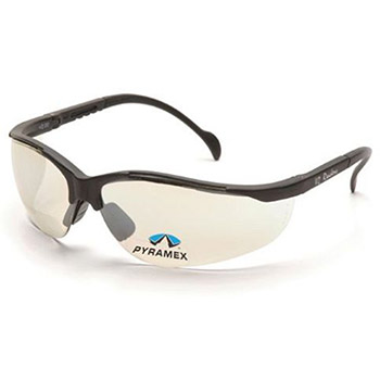 Pyramex SB1880R15 V2 & Readers Frame, Black, Lens, Indoor/Outdoor Mirror + 1.5 Safety Glasses, SB188 - Box of 6