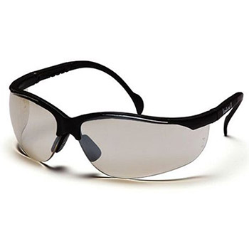 Pyramex SB1880S Venture 2 & Frame, Black, Lens, Indoor/Outdoor Mirror Safety Glasses - Dozen