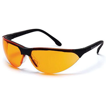 Pyramex SB2840S Rendezvous & Frame, Black, Lens, Orange Safety Glasses - Dozen