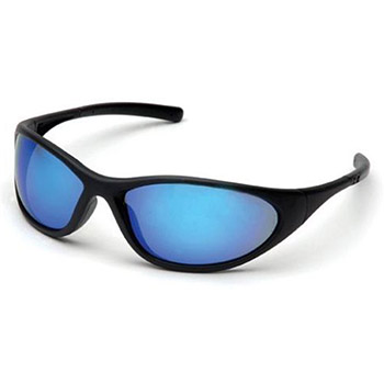 Pyramex SB3365E Zone 2 & Frame, Matte Black, Lens, Ice Blue Mirror Safety Glasses - Dozen