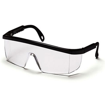 Pyramex SB410S Integra & Frame, Black, Lens, Clear Safety Glasses - Dozen