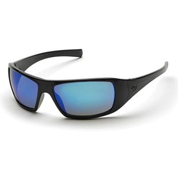 Pyramex SB5665D Goliath & Frame, Black, Lens, Ice Blue Mirror Safety Glasses - Dozen