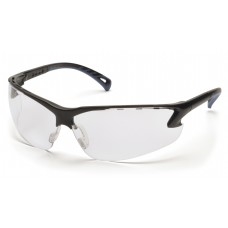 Pyramex SB5710DT Venture 3 & Frame, Black, Lens, Clear Anti-Fog Safety Glasses - Dozen