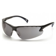 Pyramex SB5720DT Venture 3 & Frame, Black, Lens, Gray Anti-Fog Safety Glasses - Dozen