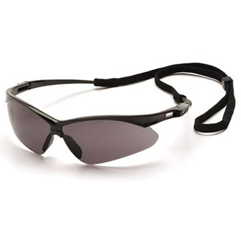 Pyramex SB6320SP PMXTREME Frame, Black, Lens, Gray with Cord Safety Glasses - Dozen