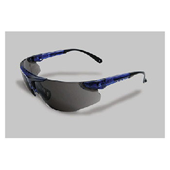 Radnor 64051624 Elite Series Safety Glasses With Blue Frame And Gray Lens