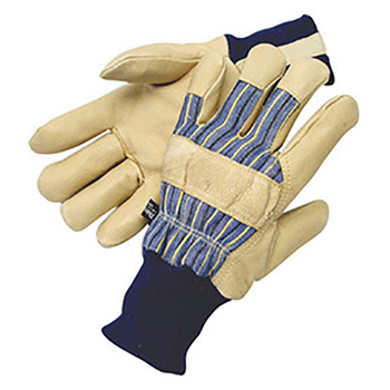 Radnor RAD64057085 Large Tan Pigskin Thinsulate Lined Cold Weather Gloves With Knit Wrist And Knuckle Strap