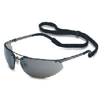 Honeywell Sperian Fuse Metal Safety Glasses With Gunmetal Frame Silver Polycarbonate Anti-Scratch Hard Coat Mirror Lens