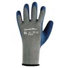 Ansell ANE80-100-10 Size 10 PowerFlex Heavy Duty Multi-Purpose Cut And Abrasion Resistant Blue Natural Rubber Latex Palm Coated Work Gloves With Gray Seamless Cotton And Polyester Knit Liner And Knit Wrist