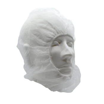 White Polypropylene Bouffant Head and Beard Cover