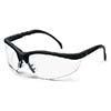 Crews KD110 Klondike Safety Glasses With Black Frame And Clear Polycarbonate Duramass Anti-Scratch Lens