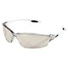 Crews LW219 Law 2 Safety Glasses With Clear Frame Clear Indoor/Outdoor Mirror Polycarbonate Duramass Scratch-Resistant