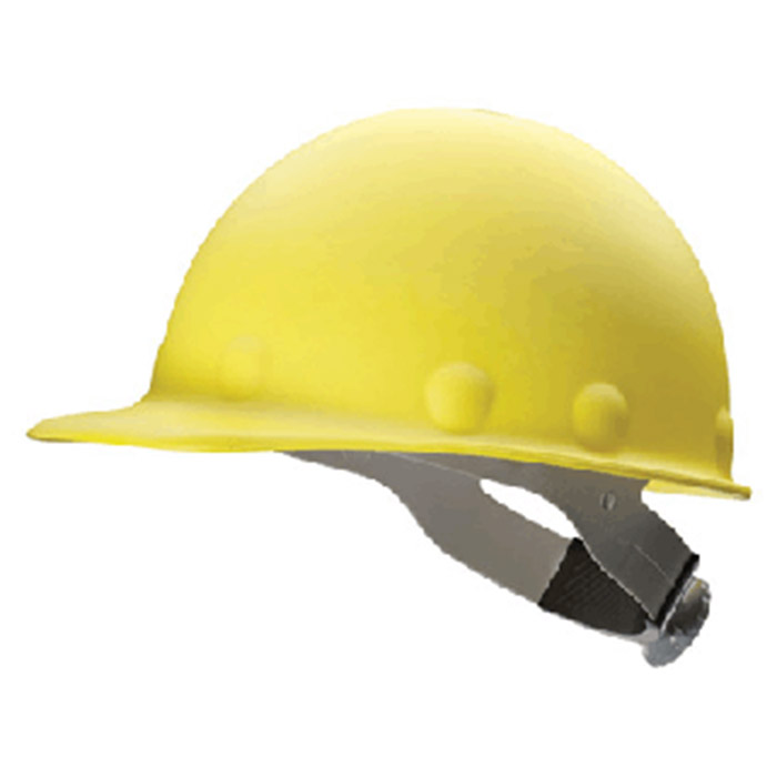 FIBRE-METAL Roughneck P2 Cap Style Hard Hat W/Quick-Lok and Ratchet Suspension, Yellow, P2AQRW02A000