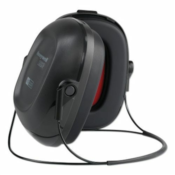 Honeywell Howard Leight VeriShield VS110N, Wide Cup Behind-the-Neck Black Neckband Earmuffs, NRR 22, Per Each