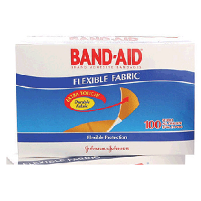 Johnson & Johnson Band Aid Flexible Fabric Adhesive Bandages