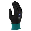 North by Honeywell NOSNF35/8M Size 8 NorthFlex Oil Grip 13 Gauge Cut Resistant Black Nitrile Palm Coated Work Gloves With Dark Green Seamless Nylon Liner And Knit Wrist