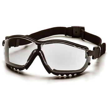 Pyramex Safety Glasses V2G Frame Black Clear Anti Fog GB1810ST