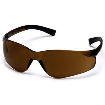 Pyramex Safety Glasses Ztek Frame Coffee Coffee Eye Protection S2515S