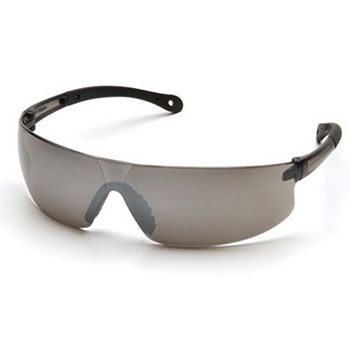 Pyramex Safety Glasses Provoq Frame Silver Mirror Silver S7270S