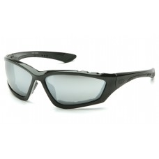 Accurist, Black Frame Glasses, Silver Mirror Anti-Fog Lens