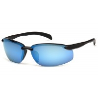 Waverton Venture Gear Glasses, Ice Blue Lens, Black Frames, Scratch Resistant Polycarbonate Lens, Per Ea,