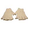 Radnor Large Natural 7 Cut Standard Weight Polyester-Cotton Fingerless String Gloves With Knit Wrist