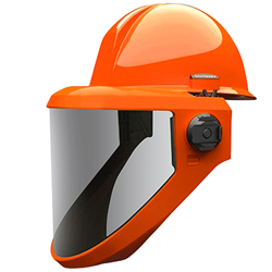 Salisbury  Weight Balancing Arch Flash 12 Cal PrismShield Faceshield With Orange  Front Brim Hard Hat, Anti-Scratch, Anti-Fogging, Per Each